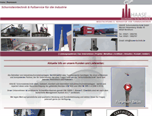 Tablet Screenshot of haase-technik.de